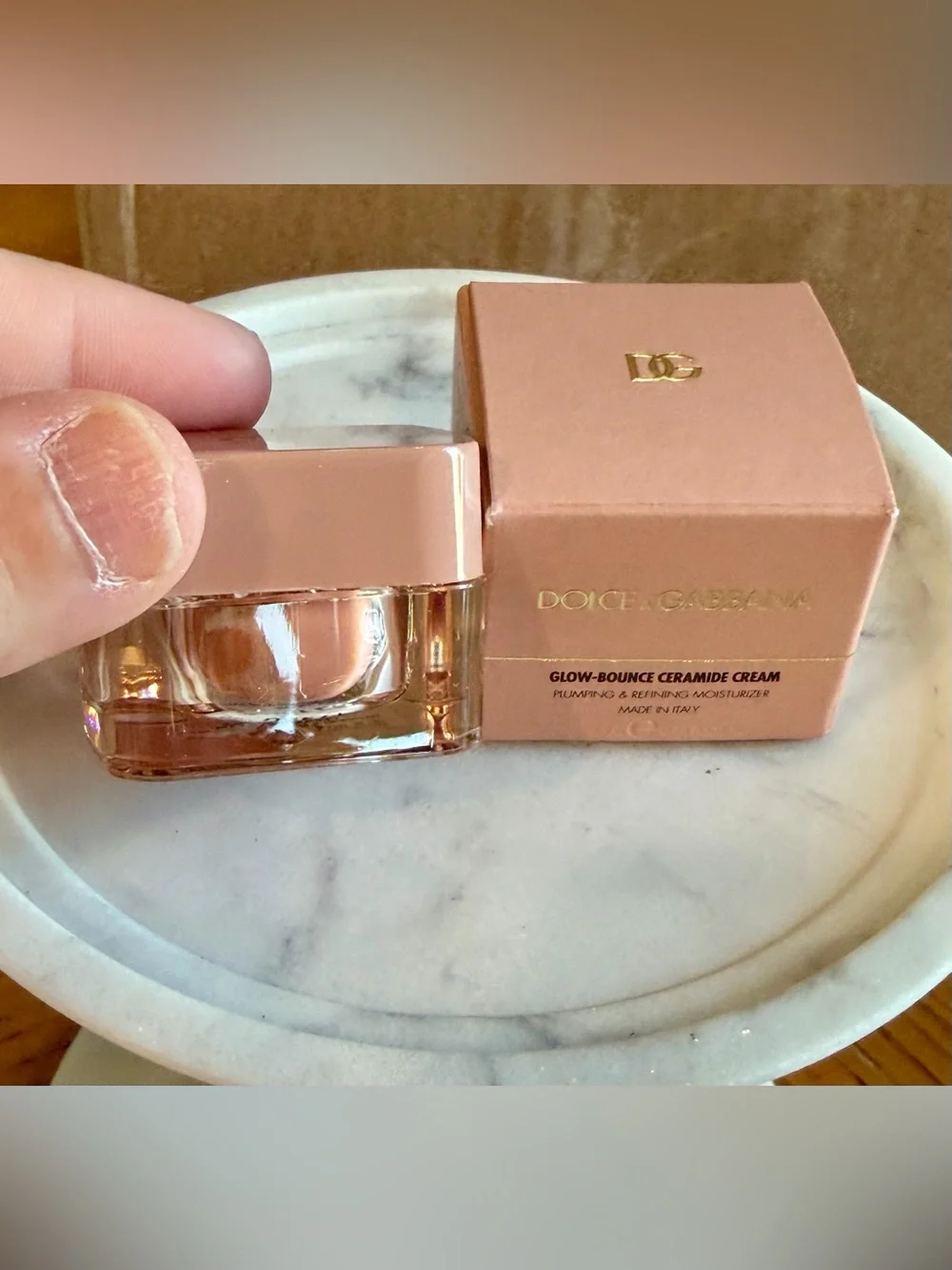 Dolce & Gabbana Glow-Bounce Ceramide Cream Moisturizer Sample 0.15 fl oz